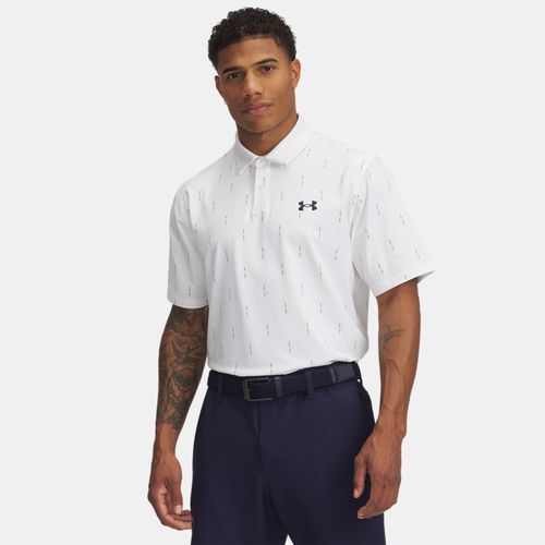 Polo imprimé Tee To Green / Midnight Bleu Marine L - Under Armour - Modalova