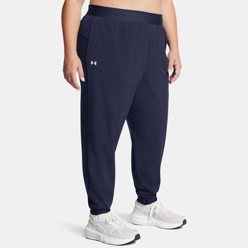 Pantalon taille haute Armour Sport Woven Midnight Marine / Blanc 2X - Under Armour - Modalova