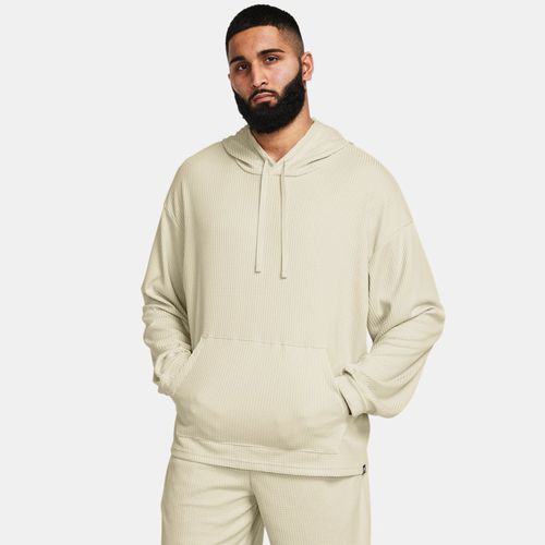 Sweat à capuche Rival Waffle Silt / Blanc L - Under Armour - Modalova