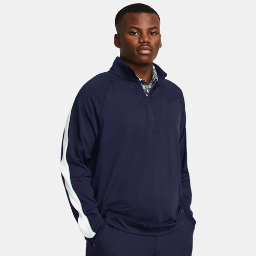 Haut intermédiaire ½ zip Storm Midnight Marine / Matrix Vert / Blanc XXL - Under Armour - Modalova