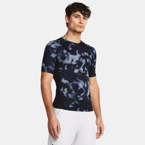 Haut à manches courtes imprimé HeatGear® Midnight Marine / Blanc M - Under Armour - Modalova