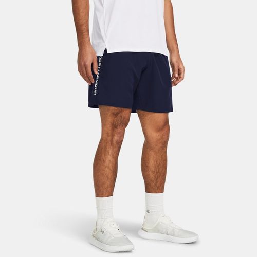 Short 21 cm tissé avec logo Tech™ Midnight Marine / Blanc 3XL - Under Armour - Modalova