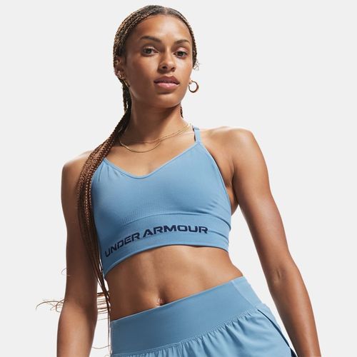 Brassière de sport à maintien léger Vanish Seamless Smoke / Washed Marine L - Under Armour - Modalova