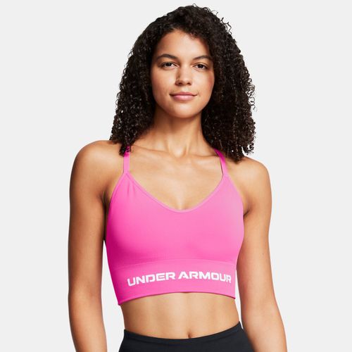 Brassière de sport à maintien léger Vanish Seamless Rebel / Blanc L - Under Armour - Modalova