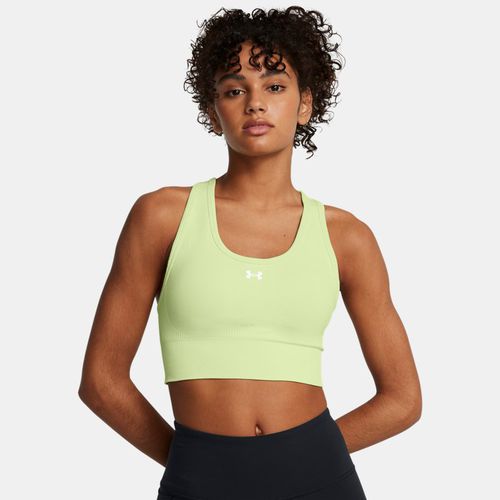 Brassière de sport à maintien modéré Vanish Seamless Retro / Blanc L - Under Armour - Modalova