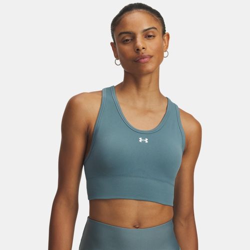Brassière de sport à maintien modéré Vanish Seamless Jasper / Blanc S - Under Armour - Modalova