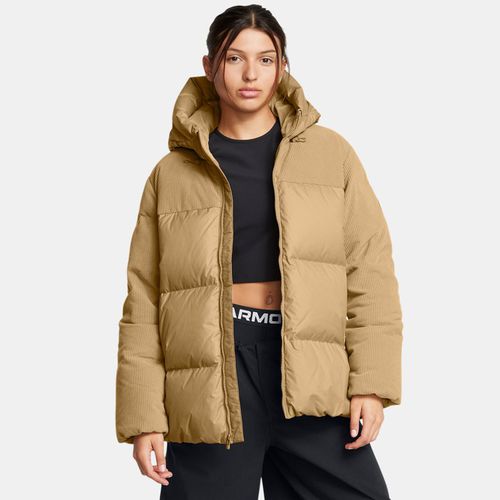 Veste en duvet oversize en velours côtelé Limitless Camel / Camel L - Under Armour - Modalova