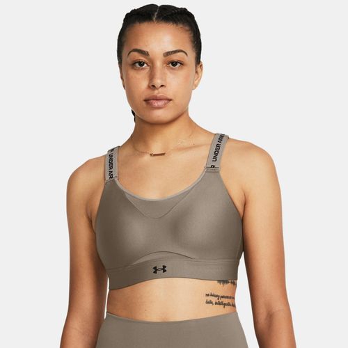 Brassière de sport à maintien supérieur Infinity 2.0 Taupe Dusk / Noir XS A-C - Under Armour - Modalova