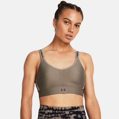 Brassière de sport à maintien modéré Infinity 2.0 Taupe Dusk / Noir L D-DD - Under Armour - Modalova