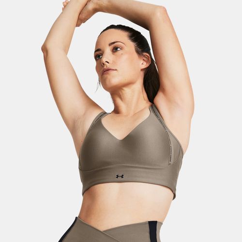 Brassière de sport Infinity 2.0 Low Strappy Taupe Dusk / Noir L A-C - Under Armour - Modalova