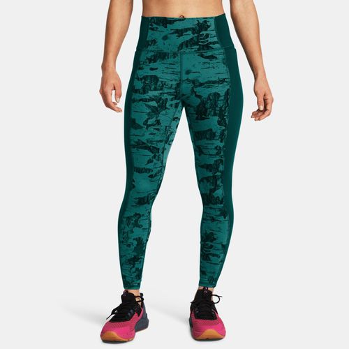 Legging longueur chevilles Project Rock Let's Go Printed Coastal Teal / Noir / Silt L - Under Armour - Modalova