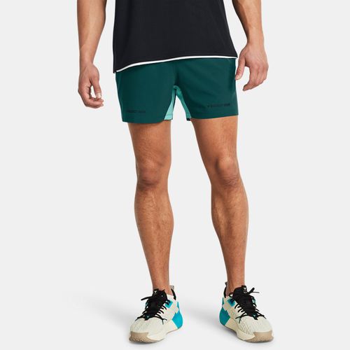 Short de training Project Rock Ultimate 13 cm Hydro Teal / Radial Turquoise / Noir L - Under Armour - Modalova