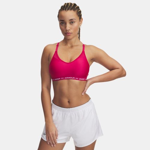 Brassière de sport à dos croisé et maintien léger Shaded Fuchsia / Blanc L - Under Armour - Modalova