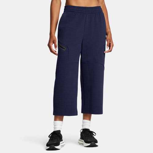 Pantalon court et ample Unstoppable Fleece Grid Midnight Marine / Noir L - Under Armour - Modalova