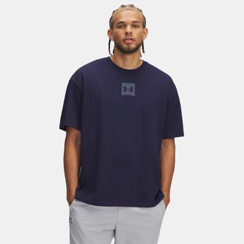 Tee-shirt à manches courtes oversize Heavyweight SM Box Midnight Marine / Downpour Gris XXL - Under Armour - Modalova