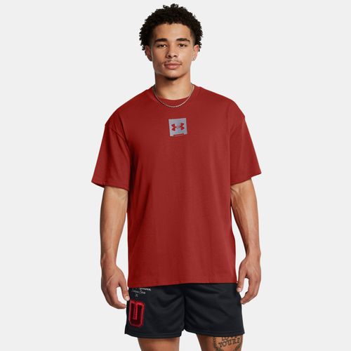 Tee-shirt à manches courtes oversize Heavyweight SM Box Earthen / Castlerock L - Under Armour - Modalova