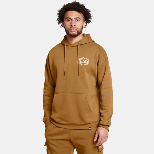 Sweat à capuche Project Rock Icon Fleece Ochre / Silt M - Under Armour - Modalova