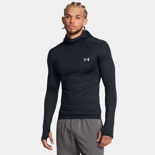 Sweat à capuche avec col style plongeur ColdGear® Elite / Metallique Argent S - Under Armour - Modalova