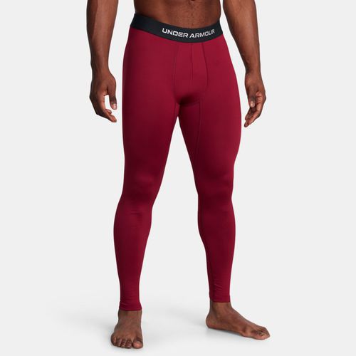 Legging ColdGear® Elite Cardinal / Metallique Argent L - Under Armour - Modalova