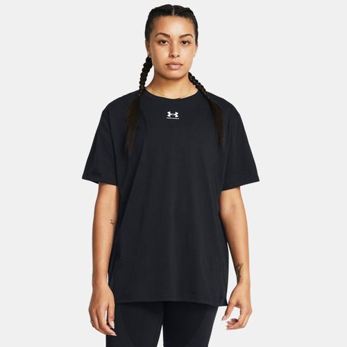 Haut à manches courtes oversize Campus / Blanc L - Under Armour - Modalova