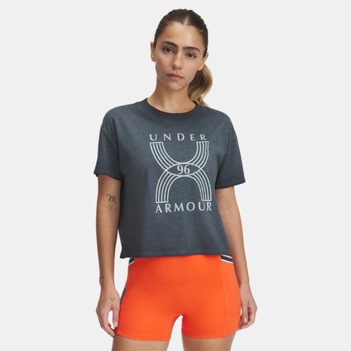 Haut à manches courtes et motif Run 96 / Blanc Quartz / Fire XL - Under Armour - Modalova
