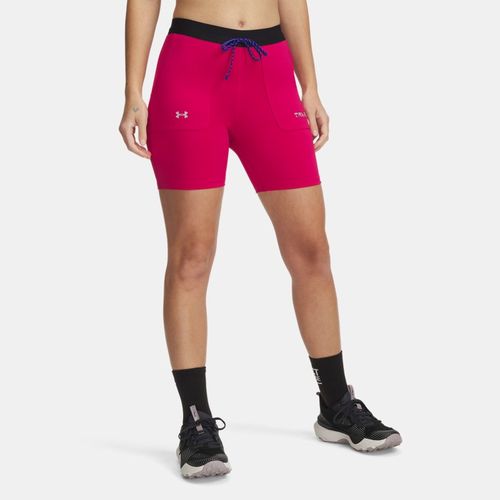Short ajusté Trail Run Shaded Fuchsia / Noir / réfléchissant M - Under Armour - Modalova