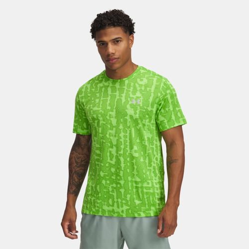 Haut à manches courtes imprimé Launch Cyber / réfléchissant L - Under Armour - Modalova