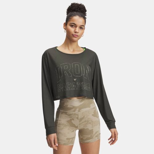 Haut à manches longues Project Rock Iron Paradise Baroque / City Khaki / City Khaki L - Under Armour - Modalova