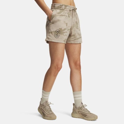 Short Project Rock Terry City Khaki / Noir L - Under Armour - Modalova