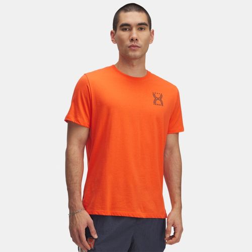 Haut à manches courtes Run 96 Fire / Downpour Gris L - Under Armour - Modalova