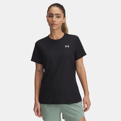 Haut à manches courtes côtelé Tech™ / Blanc L - Under Armour - Modalova