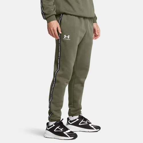 Pantalon de jogging à bandes griffées Icon Fleece Marine OD / Blanc 3XL - Under Armour - Modalova