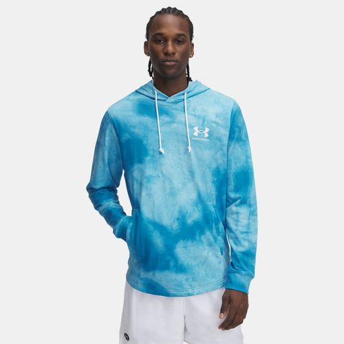 Sweat à capuche imprimé Rival Terry Ether / Onyx Blanc L - Under Armour - Modalova