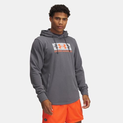 Sweat à capuche à logo Rival Terry Castlerock / Mod / Fire S - Under Armour - Modalova