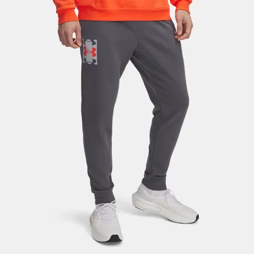 Pantalon de jogging Rival Terry Logo Castlerock / Mod / Fire XL - Under Armour - Modalova