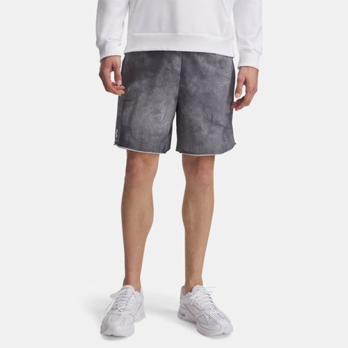 Short imprimé Rival Terry 20 cm Castlerock / Onyx Blanc L - Under Armour - Modalova