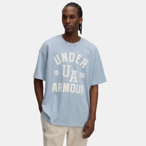 Haut à manches courtes oversize Heavyweight Varsity Harbor / Calcul L - Under Armour - Modalova