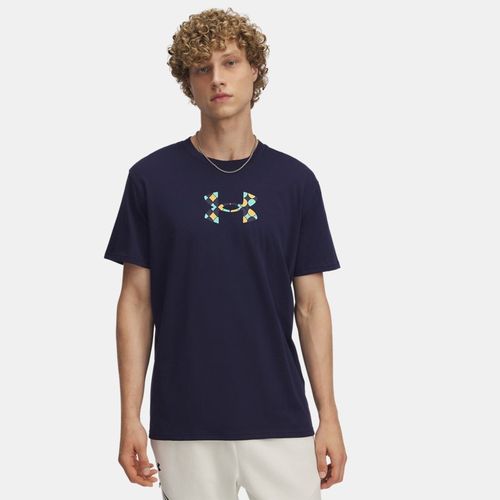 Haut à manches courtes Holiday Heavyweight Midnight Marine / Ether / Noble Or L - Under Armour - Modalova