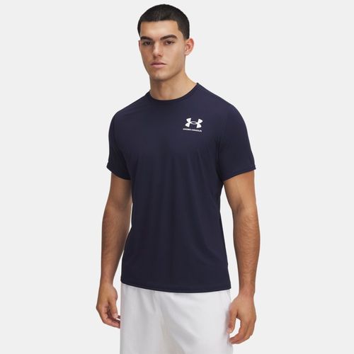 Haut ajusté à manches courtes HeatGear® Midnight Marine / Blanc S - Under Armour - Modalova