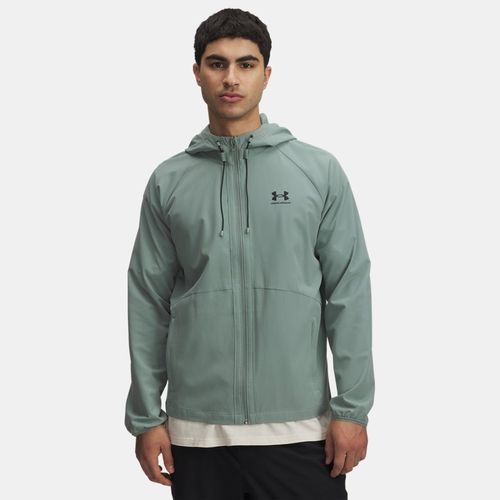 Veste coupe-vent Stretch Woven Silica / Noir / Noir L - Under Armour - Modalova
