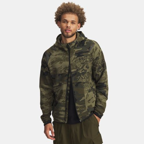 Haut entièrement zippé Unstoppable Fleece Camo Marine OD / Noir L - Under Armour - Modalova