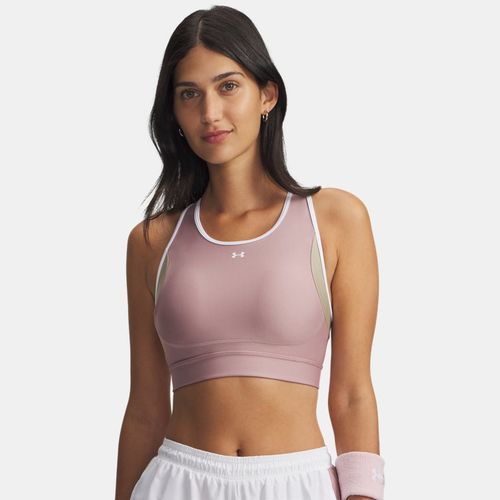 Brassière de sport à bretelles croisées et dos ouvert pour sport à impact moyen Tourmaline / City Khaki / Blanc XL - Under Armour - Modalova