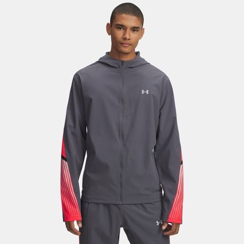 Veste à capuche Velociti Storm Castlerock / Racer Rouge / réfléchissant M - Under Armour - Modalova