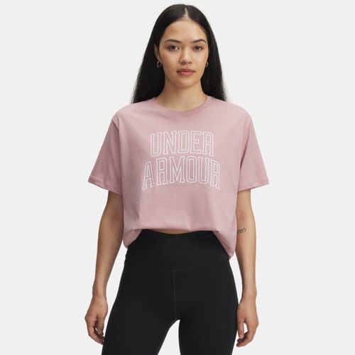 Tee-shirt oversize Rival Campus Tourmaline / Blanc L - Under Armour - Modalova