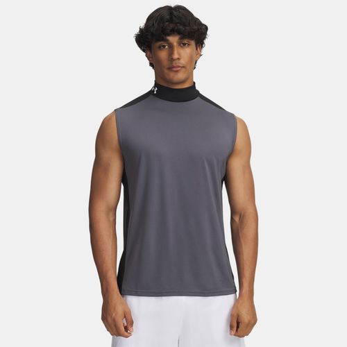 Haut sans manches avec logo HeatGear® Castlerock / Noir / Blanc L - Under Armour - Modalova