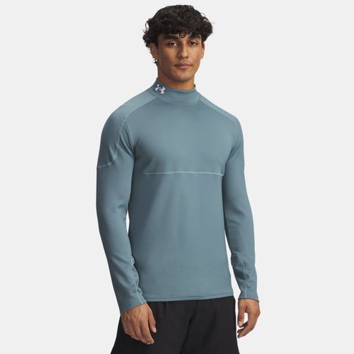 Baselayer à col montant et manches longues Cold Weather Grid Jasper / Serpentine / Blanc L - Under Armour - Modalova