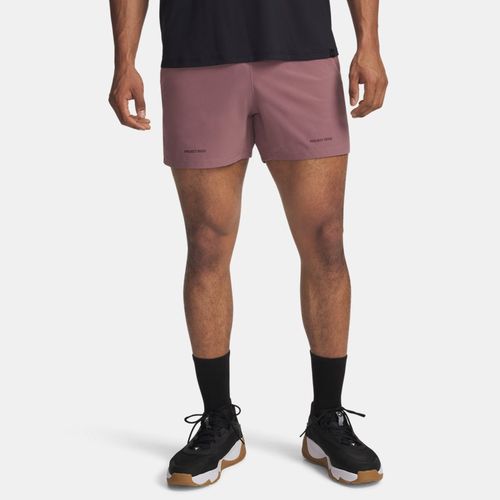 Short Project Rock Ultimate Maroon Mist / Marron foncé L - Under Armour - Modalova