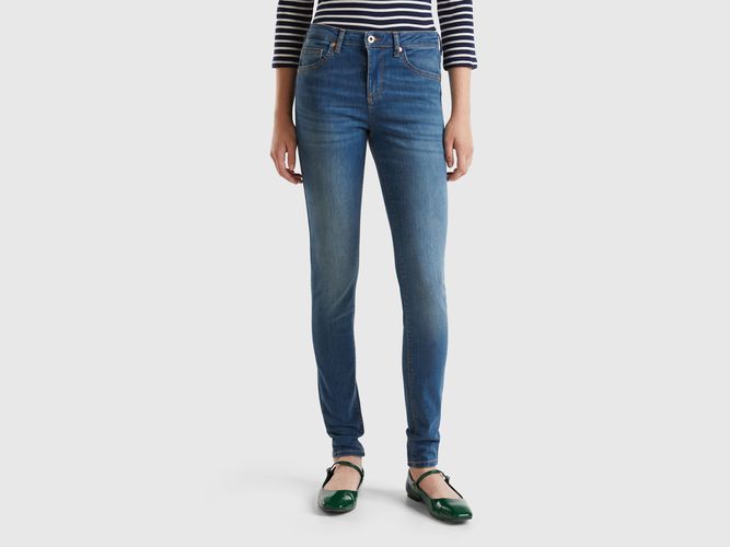 Benetton, Jeans Push Up Skinny Fit, taglia 27, Blu, Donna - United Colors of Benetton - Modalova