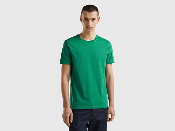 Benetton, T-shirt Verde Scuro, taglia L, Verde Scuro, Uomo - United Colors of Benetton - Modalova