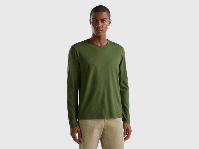 Benetton, T-shirt A Manica Lunga In 100% Cotone, taglia XL, , Uomo - United Colors of Benetton - Modalova